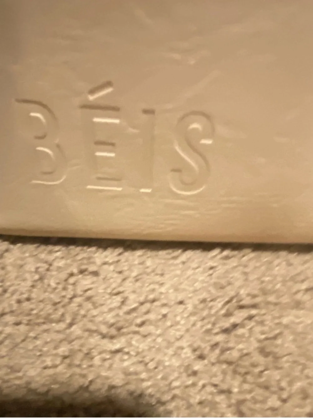 BEIS Cream and Pale Yellow Two-Tone Tote